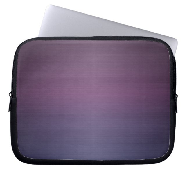 Housse Pour Ordinateur Portable Métal brossé violet (Devant)