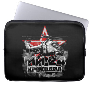 Housse Pour Ordinateur Portable Mi-24 gros hélicoptère soviétique
