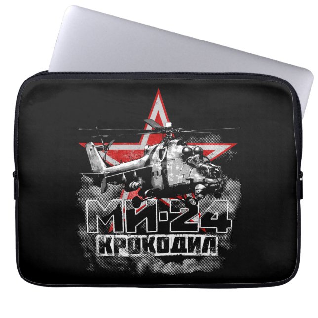 Housse Pour Ordinateur Portable Mi-24 gros hélicoptère soviétique (Devant)