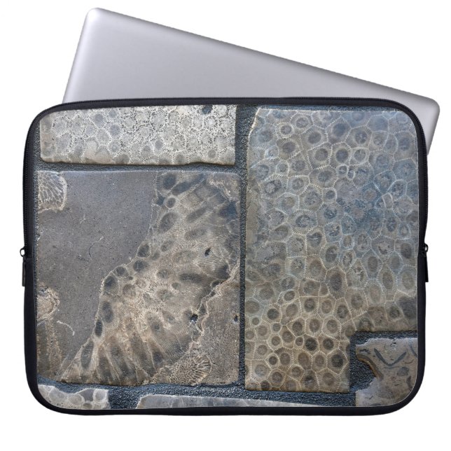 Housse Pour Ordinateur Portable Michigan Petoskey Stone Design (Devant)