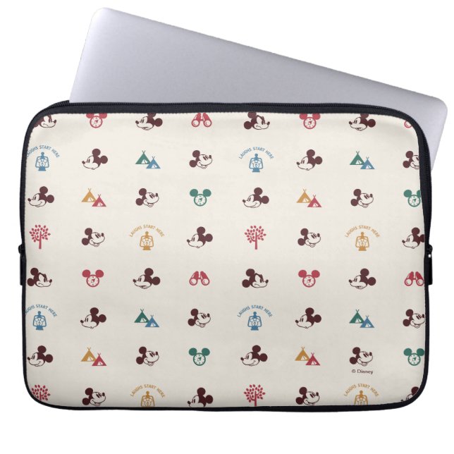 Housse Pour Ordinateur Portable Mickey | Laughs Commencer ici Motif (Devant)