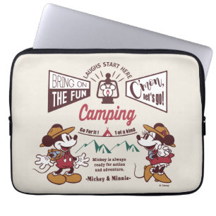 Housse Pour Ordinateur Portable Mickey & Minnie Allons-y !