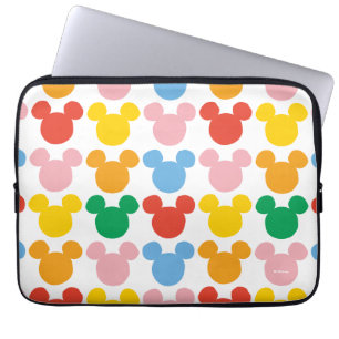 Housse Pour Ordinateur Portable Mickey Mouse   Logo Coloré Répétant