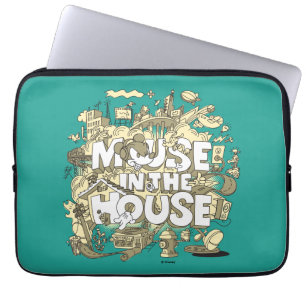 Housse Pour Ordinateur Portable Mickey Mouse   Souris Dans La Maison
