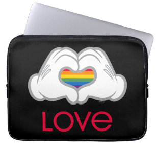Housse Pour Ordinateur Portable Mickey Rainbow Love