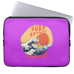 Housse Pour Ordinateur Portable Mikitiez japanesewave surf d'été animemanga