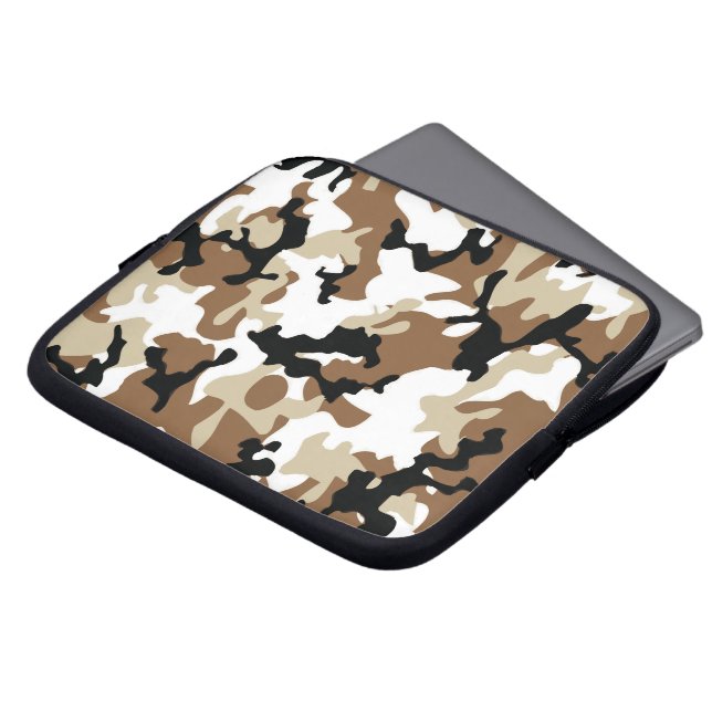 Housse Pour Ordinateur Portable Militaires Camo de désert (Devant haut)