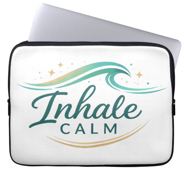 Housse Pour Ordinateur Portable Mindful Breathing Relaxation Design (Devant)