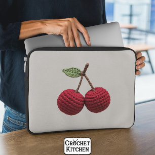 Housse Pour Ordinateur Portable Mini-fille Crochet rouge cerise été frais