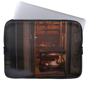 Housse Pour Ordinateur Portable Miniature livre nook diorama - lecture au lit