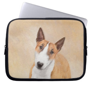 Housse Pour Ordinateur Portable Miniature Taureau Terrier Peinture - Joli Original