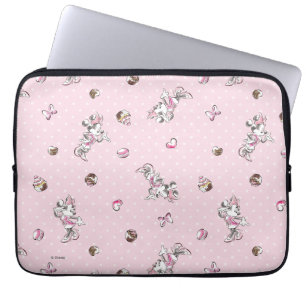 Housse Pour Ordinateur Portable Minnie   Elégante aquarelle Pose