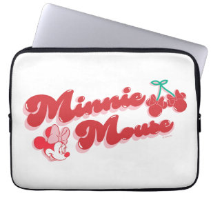 Housse Pour Ordinateur Portable Minnie Mouse Cerise Douce Script