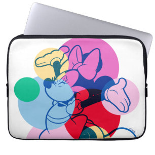 Housse Pour Ordinateur Portable Minnie Mouse colorée, Art Pop Moderne