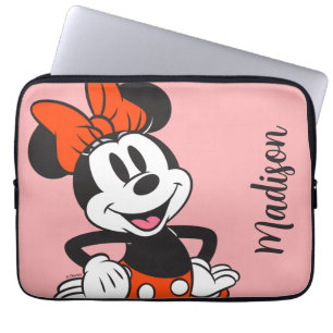 Housse Pour Ordinateur Portable Minnie Mouse Pose Classique les Mains sur les Hanc