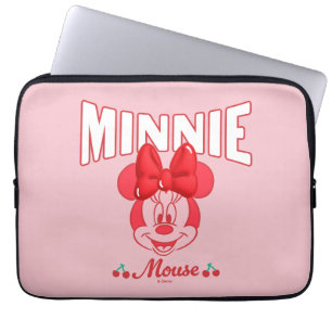 Housse Pour Ordinateur Portable Minnie Mouse Retro Sourire Cerise