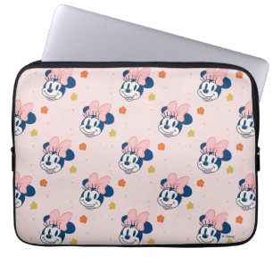 Housse Pour Ordinateur Portable Minnie Mouse souriante motif floral