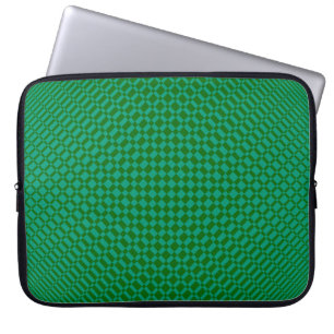 Housse Pour Ordinateur Portable "Mirage"  Vert émeraude sur Vert profond 