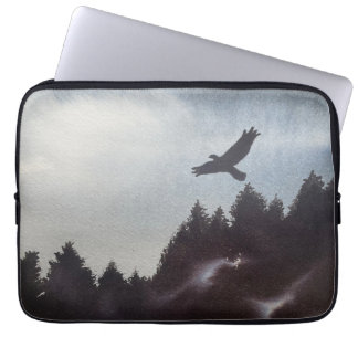 Housse Pour Ordinateur Portable Misty Morning dans les montagnes