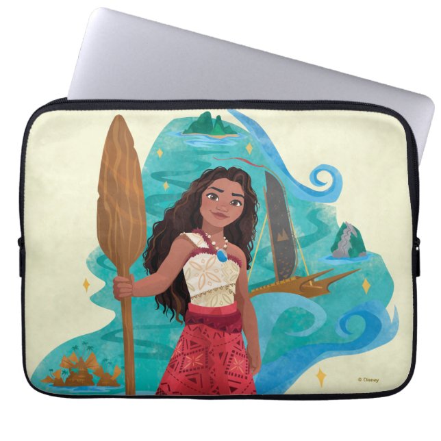 Housse Pour Ordinateur Portable Moana Esprit voile (Devant)