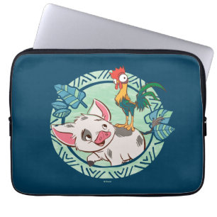 Housse Pour Ordinateur Portable Moana Pua & Heihei Voyagers