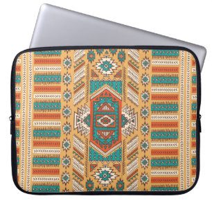 Housse Pour Ordinateur Portable modèle d'illustration harmonieuse vintage tribale