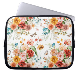 Housse Pour Ordinateur Portable Modèle floral du jardin