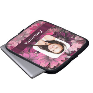 Housse Pour Ordinateur Portable Modèle photo à fleurs roses