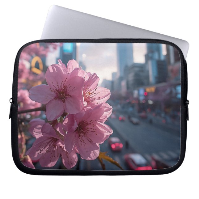 Housse Pour Ordinateur Portable Modern Cherry Blossom 10' (Devant)