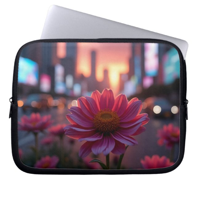 Housse Pour Ordinateur Portable Modern Dusk Daisies 10' (Devant)