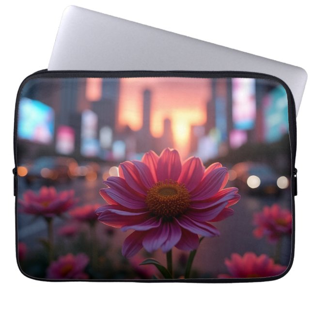 Housse Pour Ordinateur Portable Modern Dusk Daisies 13' (Devant)