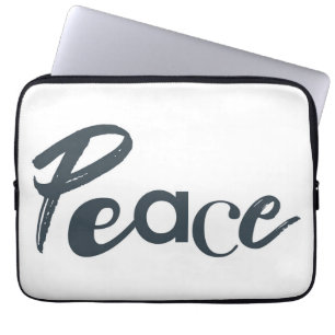 Housse Pour Ordinateur Portable Moderne, créatif, urbain, design simple de Paix