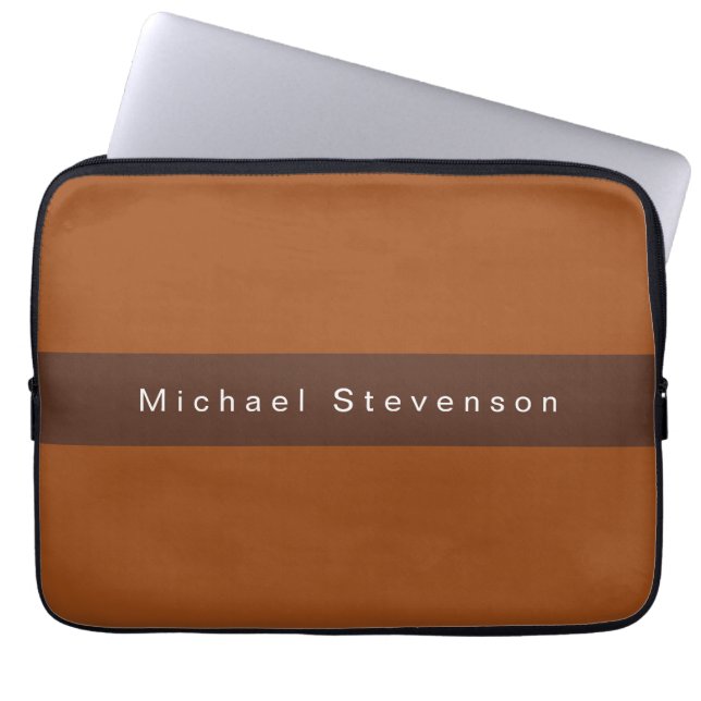 Housse Pour Ordinateur Portable Moderne moderne tendance Brown professionnel (Devant)