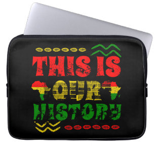 Housse Pour Ordinateur Portable Mois de l'histoire des Noirs, Afro-Américains