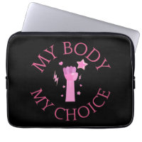 Mon corps Mon choix rose poing féministe
