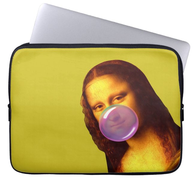 Housse Pour Ordinateur Portable Mona Lisa Chauffage gomme Bulle (Devant)