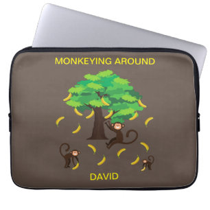 Housse Pour Ordinateur Portable "Monkeying Autour"