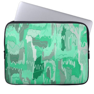Housse Pour Ordinateur Portable Monnaie verte Abstraite