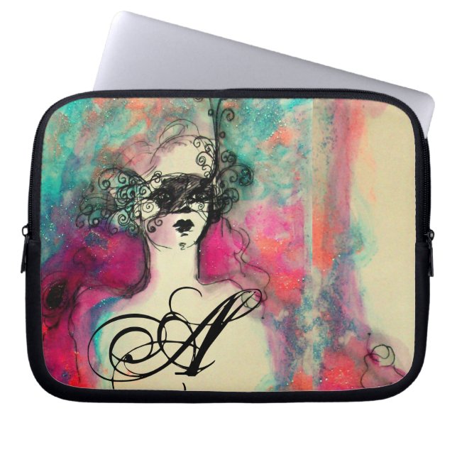 Housse Pour Ordinateur Portable MONOGRAM de CHARM par Bulgan Lumini (Devant)