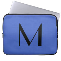 Monogramme Deep Royal Black Modern Ajouter Nom ini