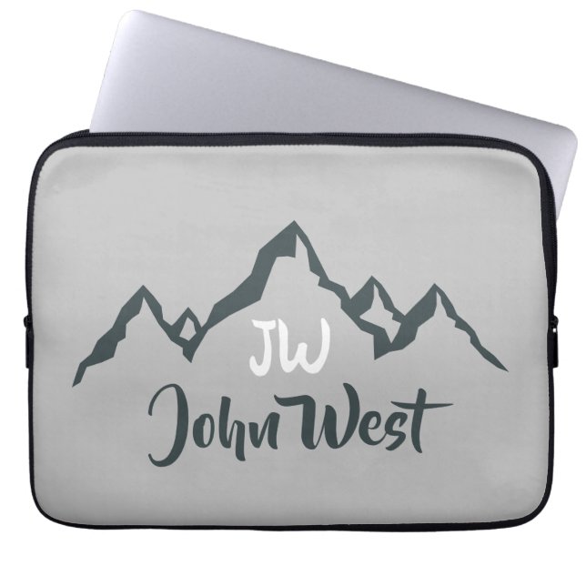 Housse Pour Ordinateur Portable Monographie personnalisée de la chaîne de montagne (Devant)