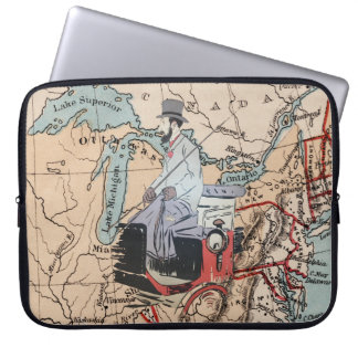 Housse Pour Ordinateur Portable Monsieur voyageant dans un buggy