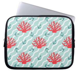 Housse Pour Ordinateur Portable Motif 1 de corail rouge