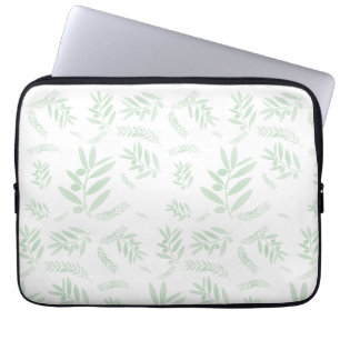 Housse Pour Ordinateur Portable Motif à branche d'olivier naturel