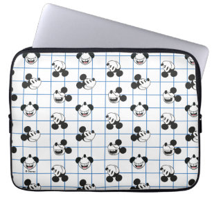 Housse Pour Ordinateur Portable Motif à carreaux Mickey Mouse souriant classique