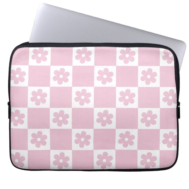 Housse Pour Ordinateur Portable Motif à fleurs roses (Devant)