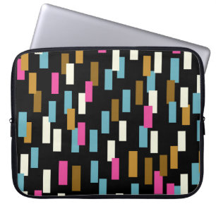 Housse Pour Ordinateur Portable motif Abstrait aux formes géométriques texturées. 