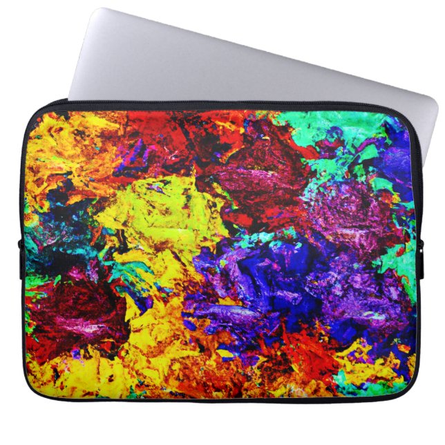 Housse Pour Ordinateur Portable Motif Abstrait coloré (Devant)