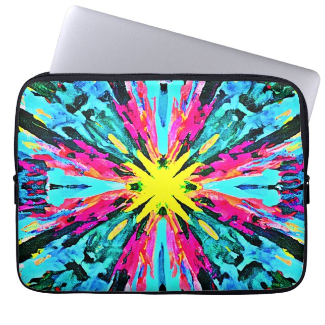 Housse Pour Ordinateur Portable Motif Abstrait coloré (Devant)