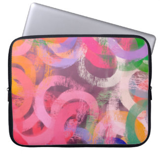 Housse Pour Ordinateur Portable Motif abstrait fait main. Art moderne